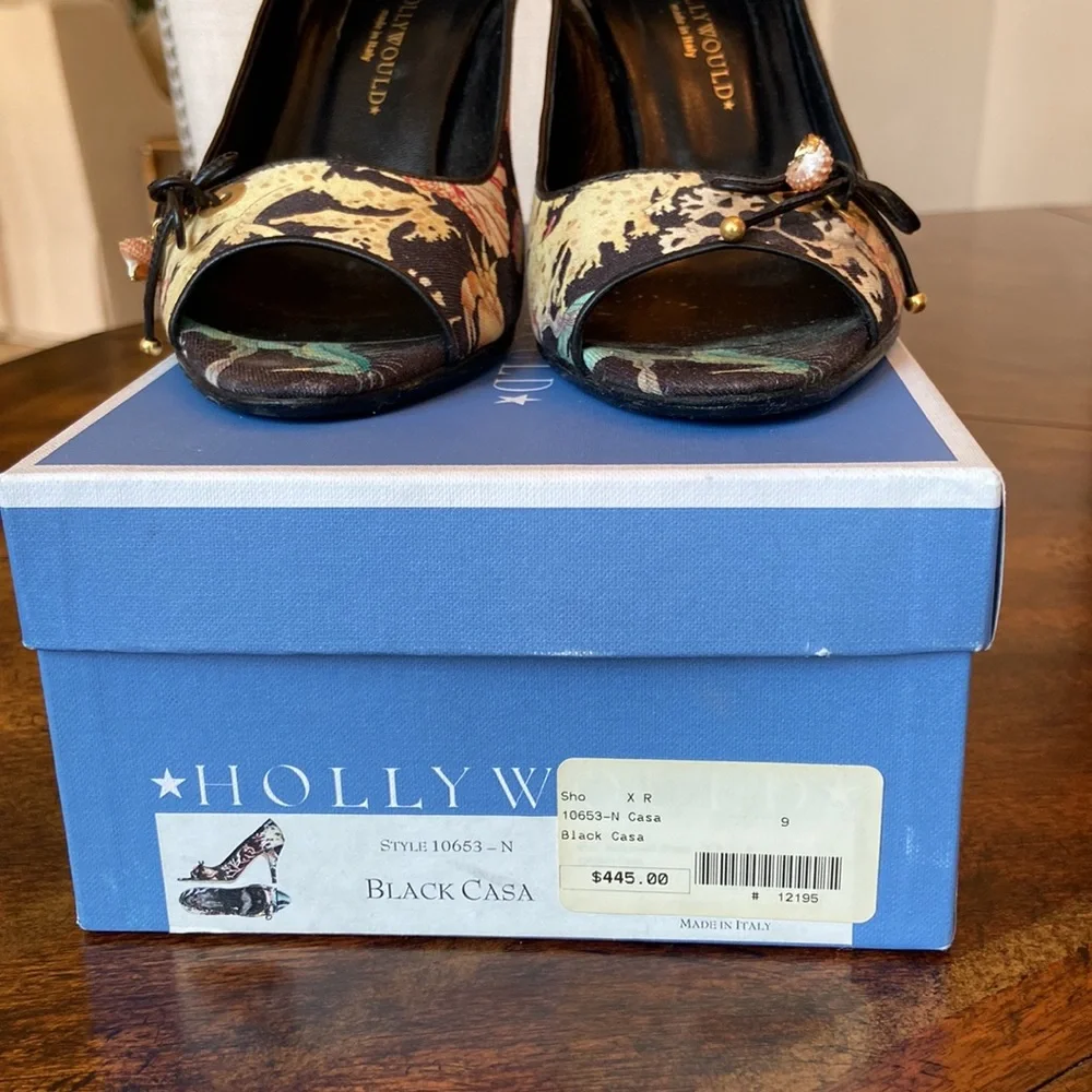 Hollywould Open Toe Heels - Like New - Picture 7 of 9